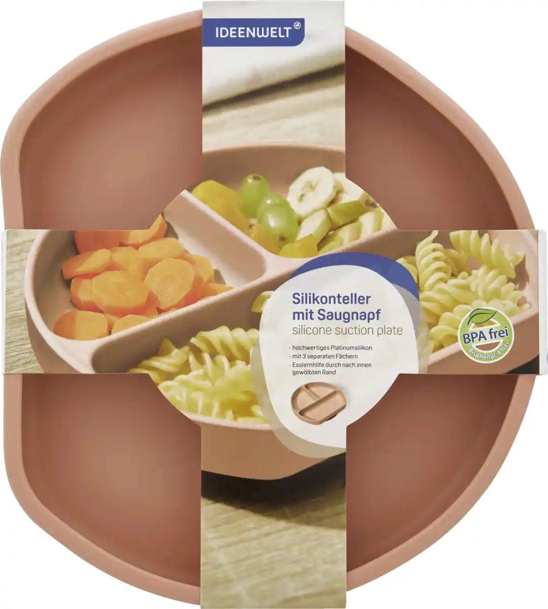 Bild 1 von IDEENWELT Silikonteller, apricot