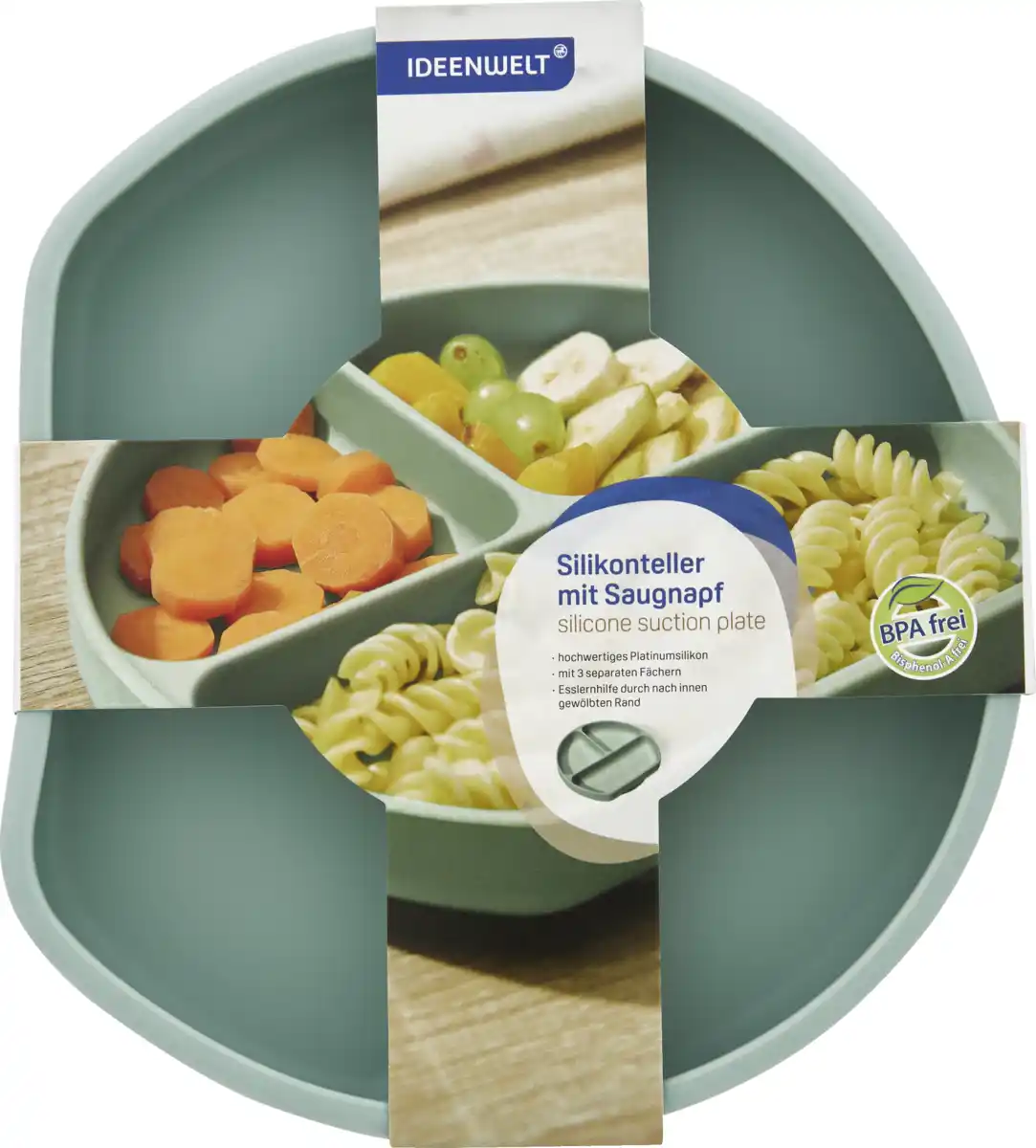 Bild 1 von IDEENWELT Silikonteller, grün