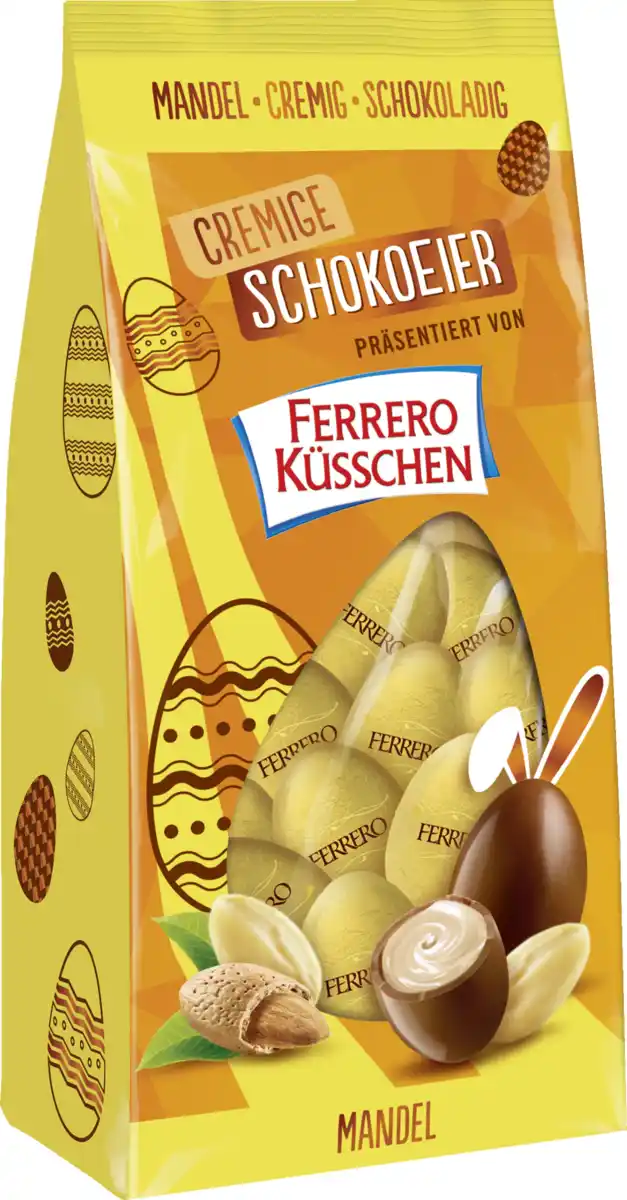 Bild 1 von Ferrero Küsschen Cremige Schokoeier Mandel, 100 g