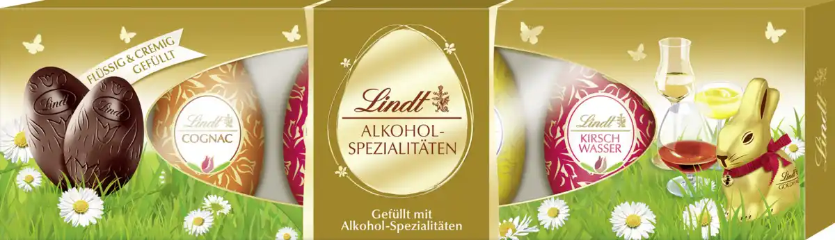 Bild 1 von Lindt Alkohol-Spezialitäten Eier, 108 g