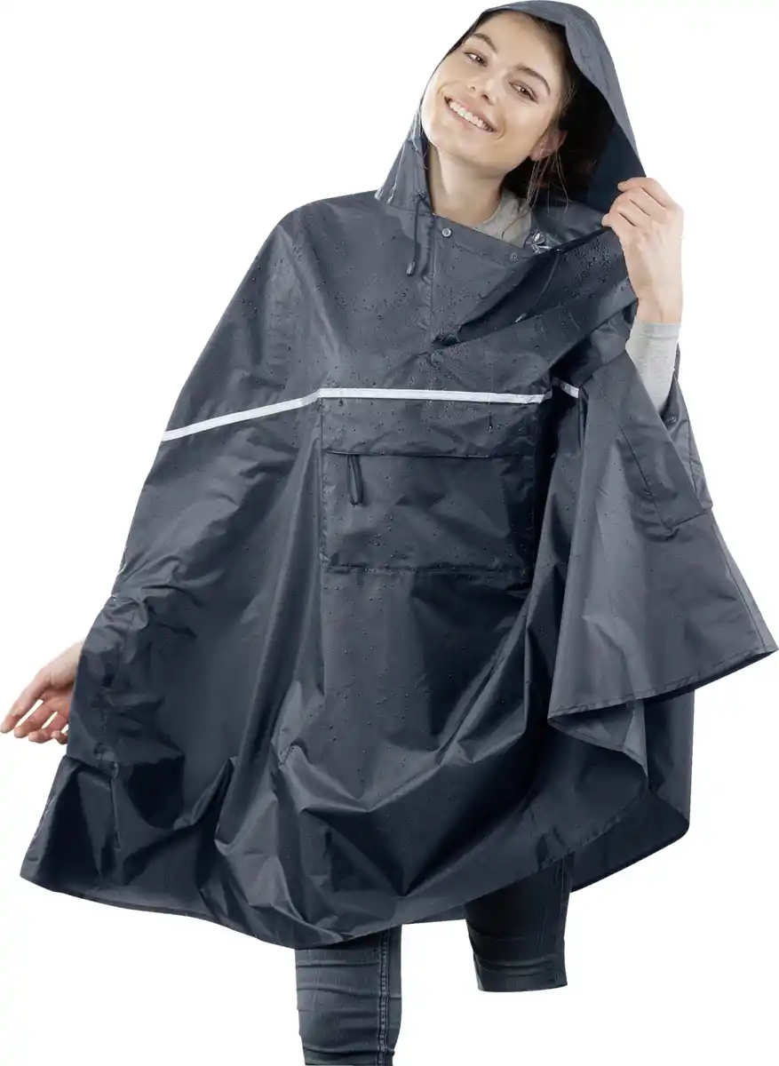 Bild 2 von IDEENWELT Regencape unisex blau