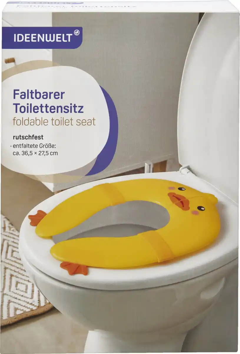 Bild 1 von IDEENWELT Faltbarer Toilettensitz Ente