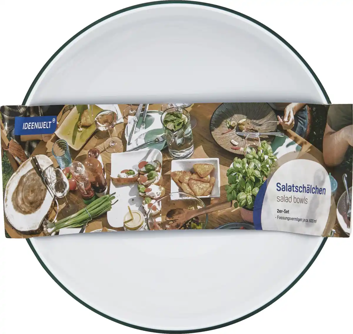 Bild 1 von IDEENWELT Salatschälchen, grün, 2er-Set