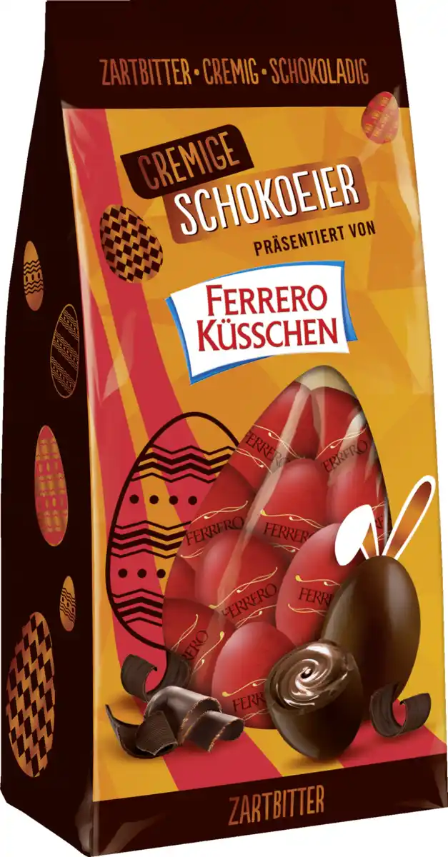 Bild 1 von Ferrero Küsschen Cremige Schokoeier Zartbitter, 100 g