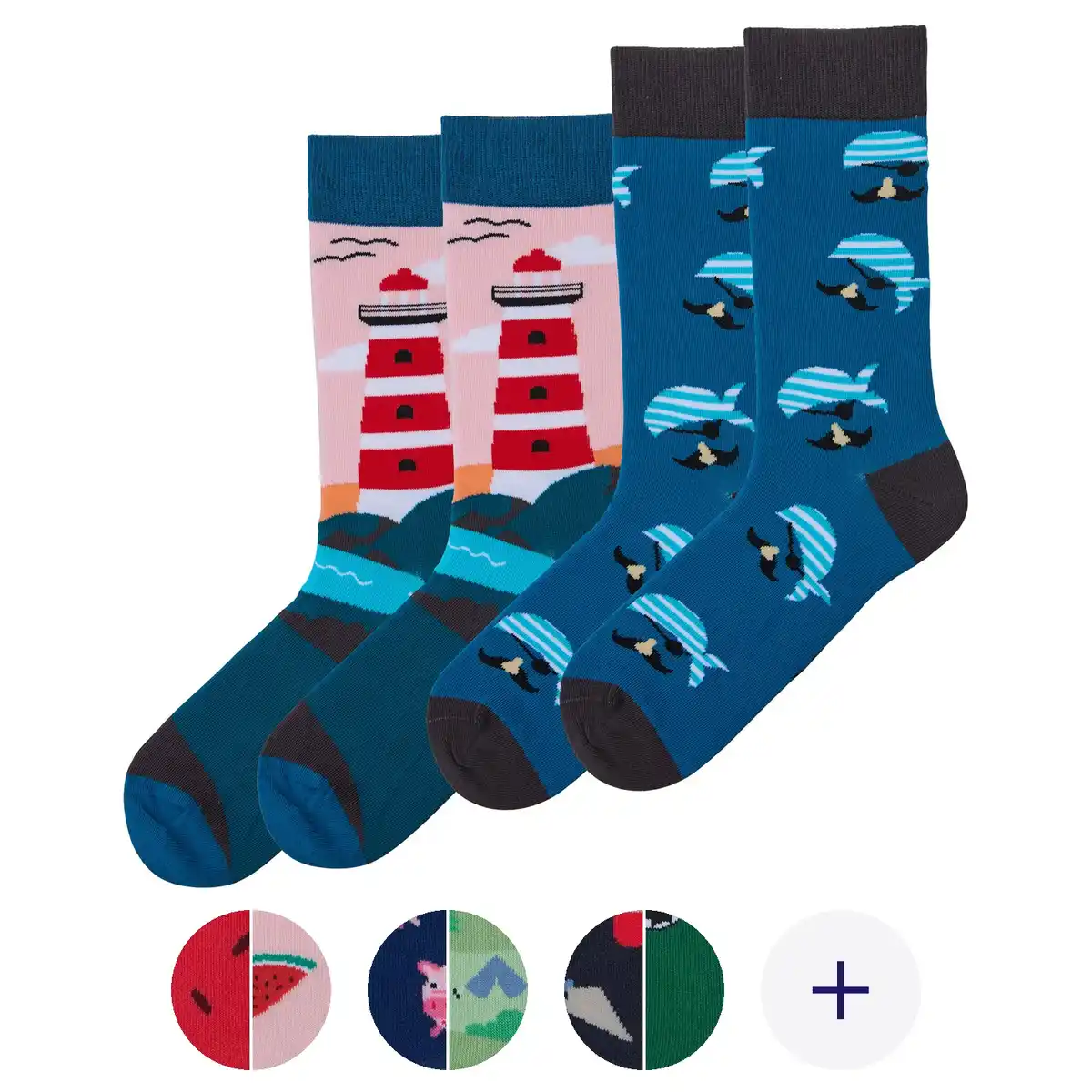 Bild 1 von UP2FASHION Damen und Herren Crazy-Socken 2er-Set