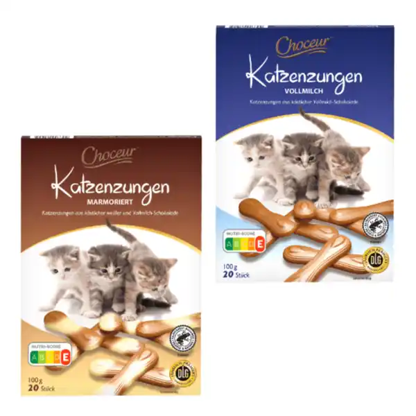 Bild 1 von CHOCEUR Katzenzungen 100g