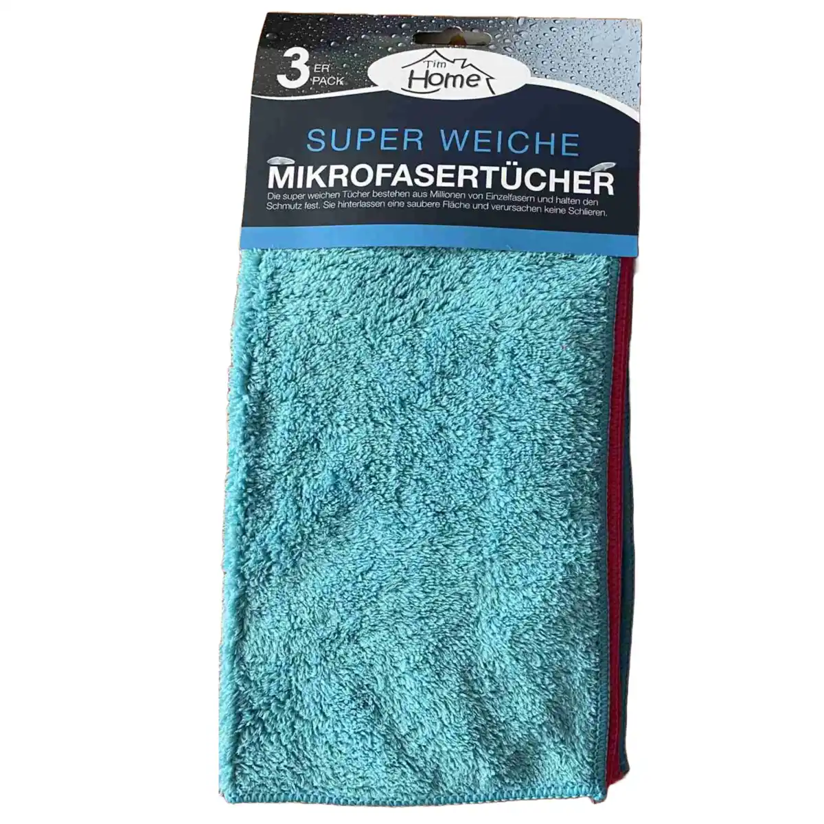Bild 1 von Mikrofasertuch 30x30cm TH 300gsm 3erPack Farbe: Blau