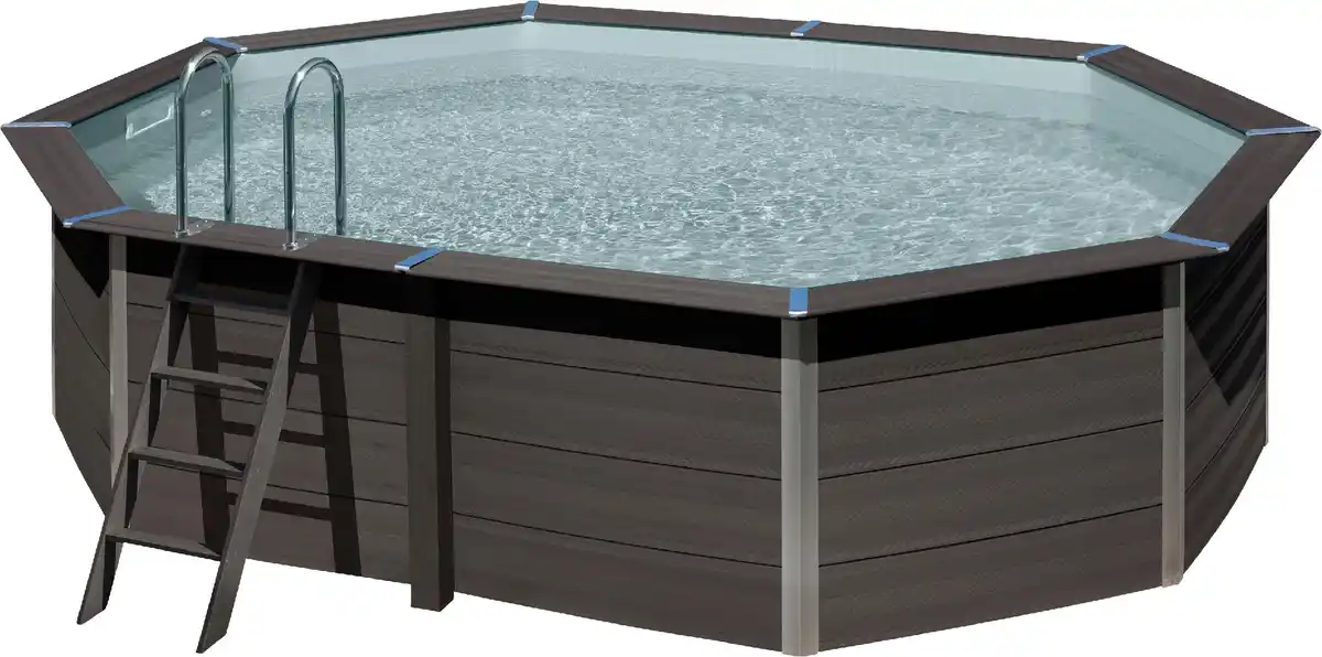 Bild 1 von Gre Composite Pool oval grau, 524 x 386 x 124 cm