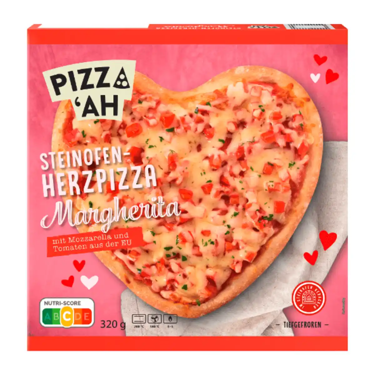 Bild 1 von PIZZ’AH Herzpizza 320g