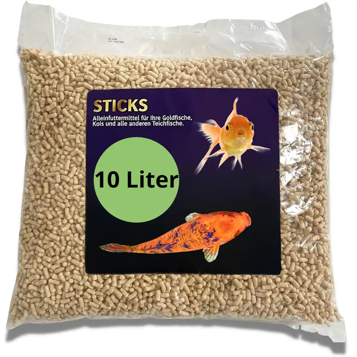 Bild 1 von Teichsticks Premium Fischfutter einfarbig 10 Liter