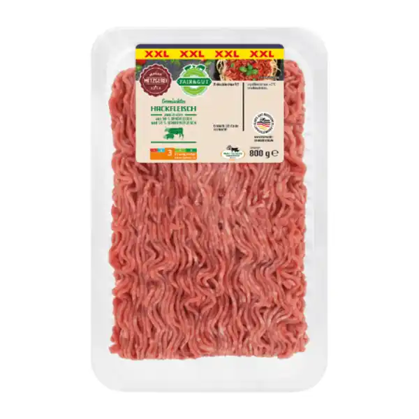 Bild 2 von FAIR & GUT Gemischtes Hackfleisch XXL 800g