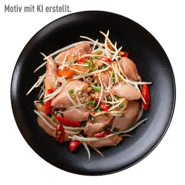 Bild 1 von MEINE METZGEREI Hähnchen-Geschnetzeltes Asia-Style 400g