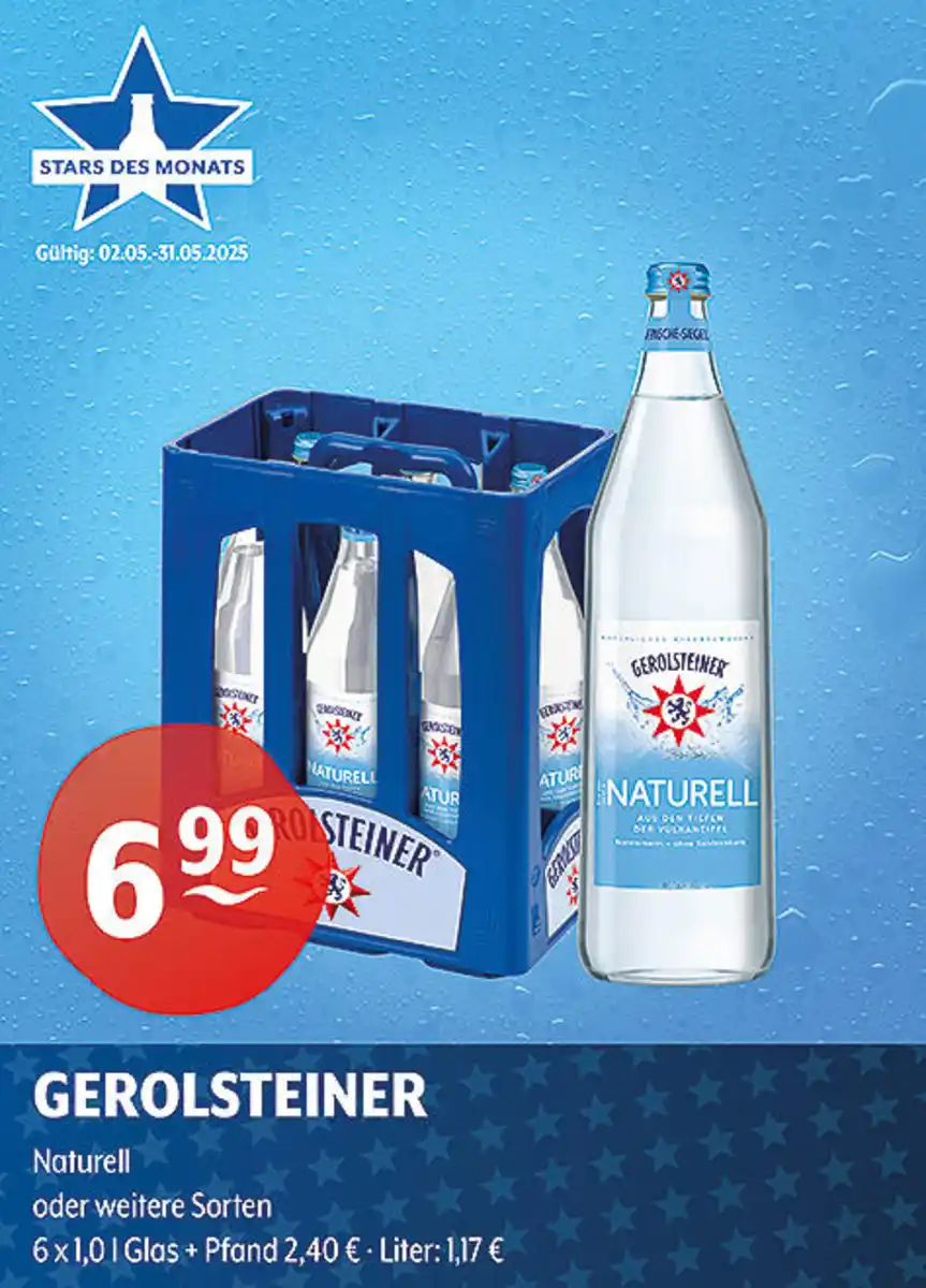 Bild 1 von GEROLSTEINER Naturell oder weitere Sorten