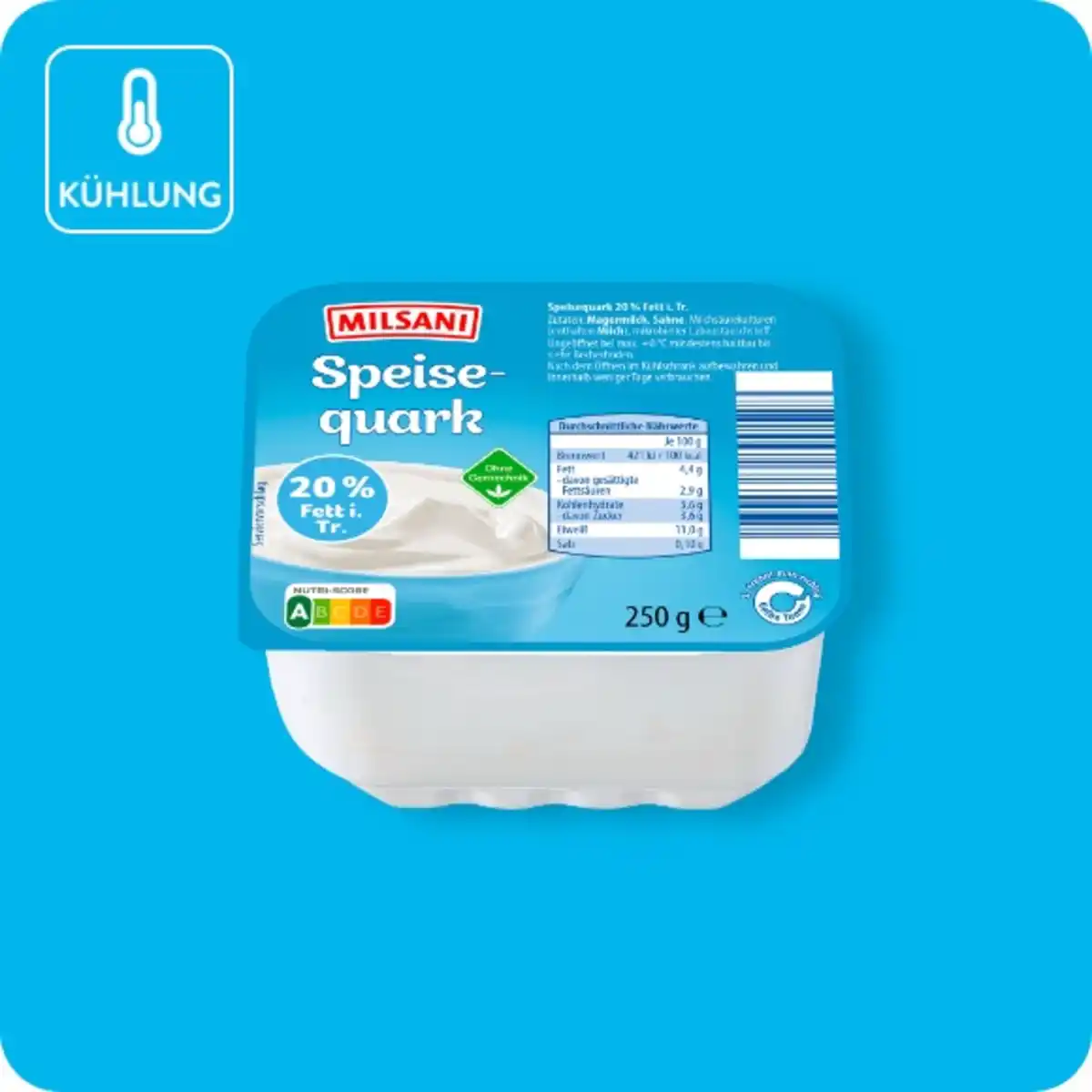 Bild 1 von MILSANI Speisequark, 20 % Fett i. Tr.