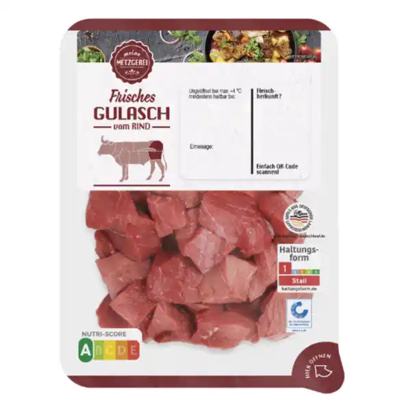 Bild 2 von MEINE METZGEREI Rindergulasch 500g