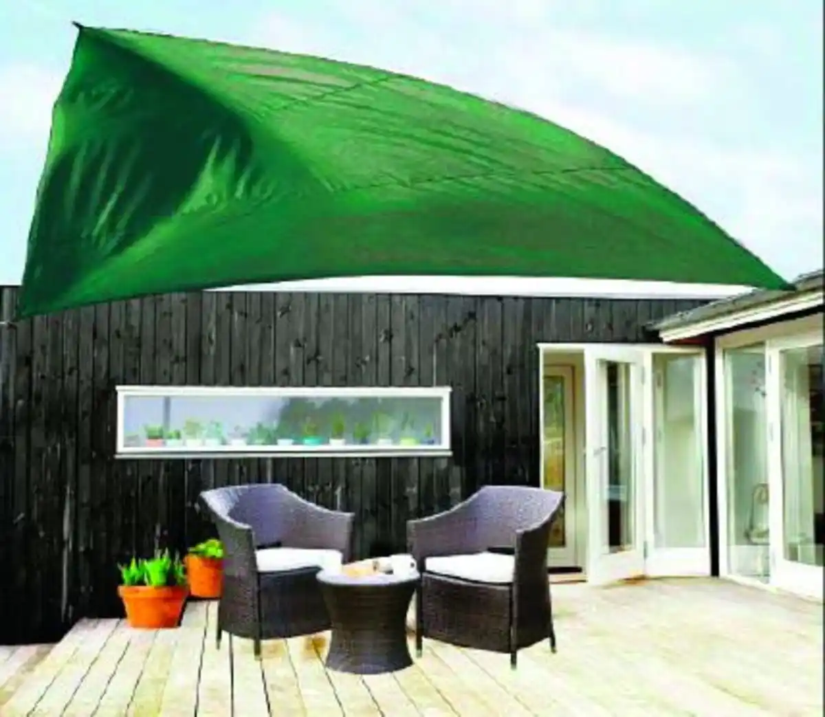 Bild 1 von Sonnensegel Dreieck 3,6x3,6x3,6m sortiert Farbe: grün