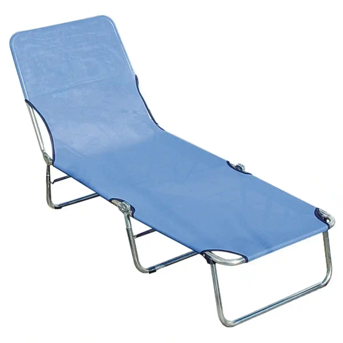 Bild 1 von Strandliege, mit Klappfunktion, wetterfest, blau