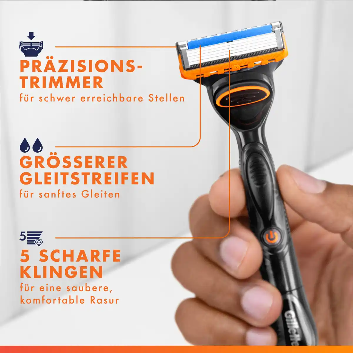 Bild 4 von Gillette Fusion5 Power Rasierklingen