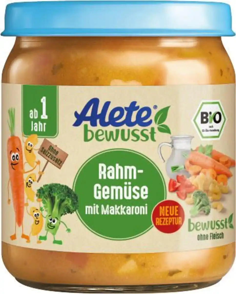 Bild 1 von ALETE bewusst Rahm-Gemüse mit Makkaroni, 250 g