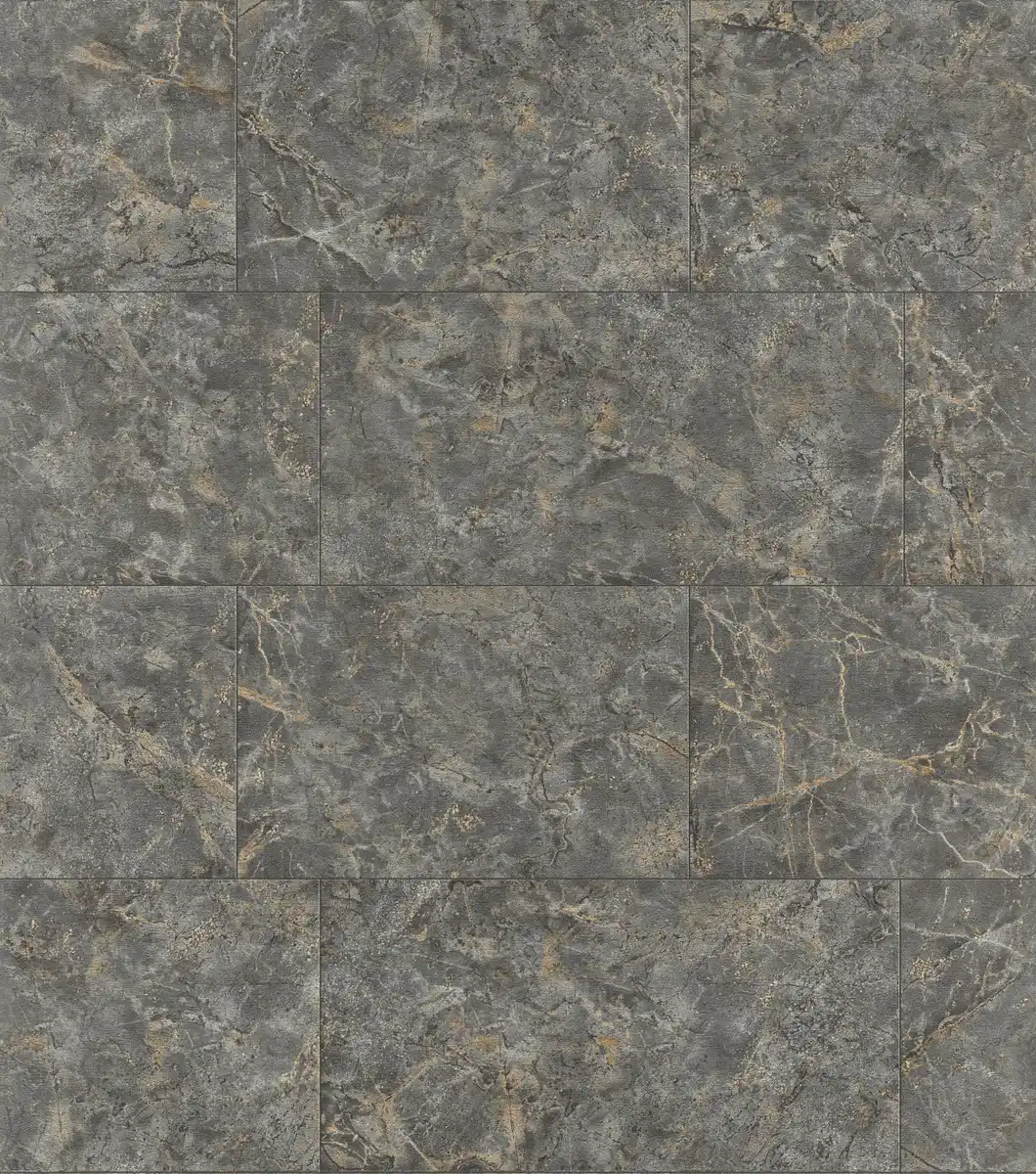 Bild 1 von Tesa x Rasch selbstklebende Tapete Luxora Marmor Beton dunkelgrau gold 6 x 0,53 m