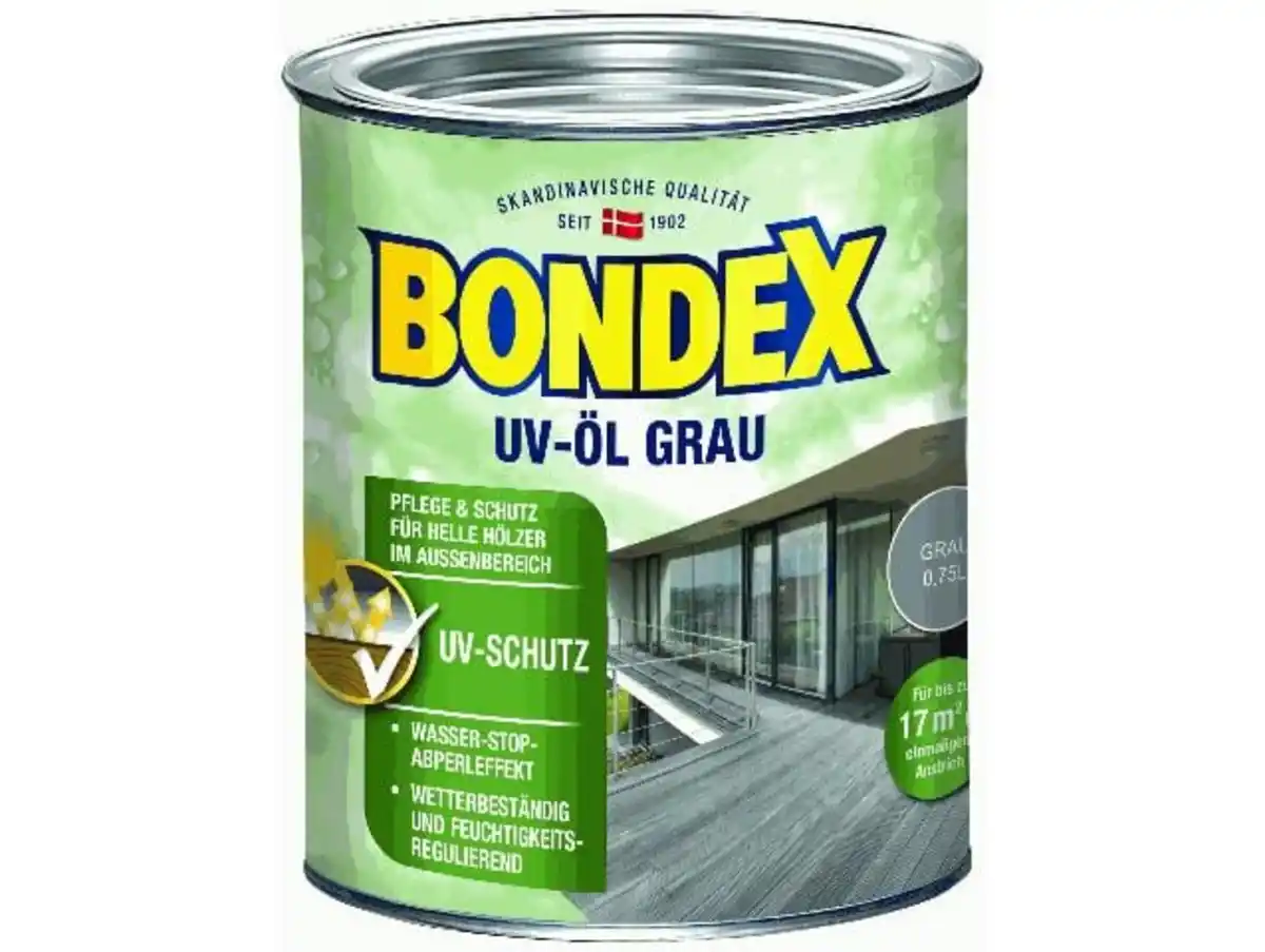 Bild 1 von Bondex Holz Öl UV 750 ml grau
