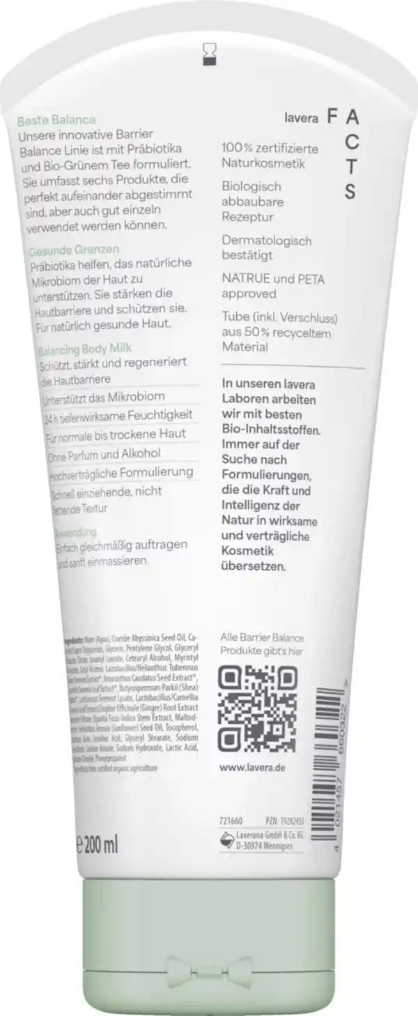 Bild 2 von lavera Barrier Balance Body Milk, 200 ml