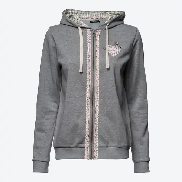 Bild 3 von Damen-Trachten-Sweatjacke mit Kapuze