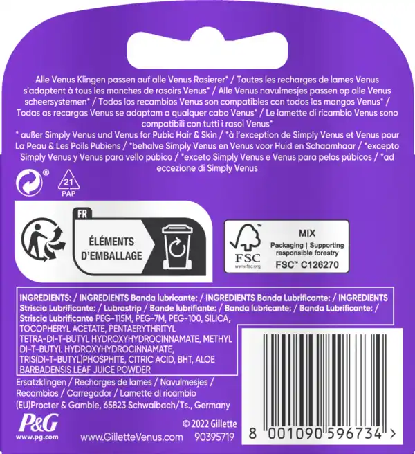 Bild 4 von Gillette Venus Deluxe Smooth Swirl Rasierklingen