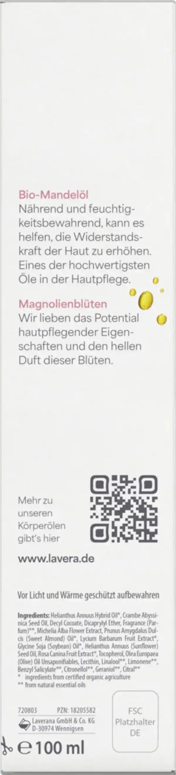 Bild 3 von lavera Verwöhnendes Körperöl, 100 ml