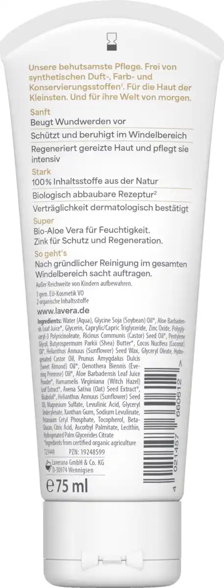 Bild 2 von lavera Baby & Kinder Wundschutzcreme, 75 ml