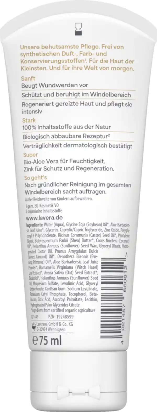 Bild 2 von lavera Baby & Kinder Wundschutzcreme, 75 ml