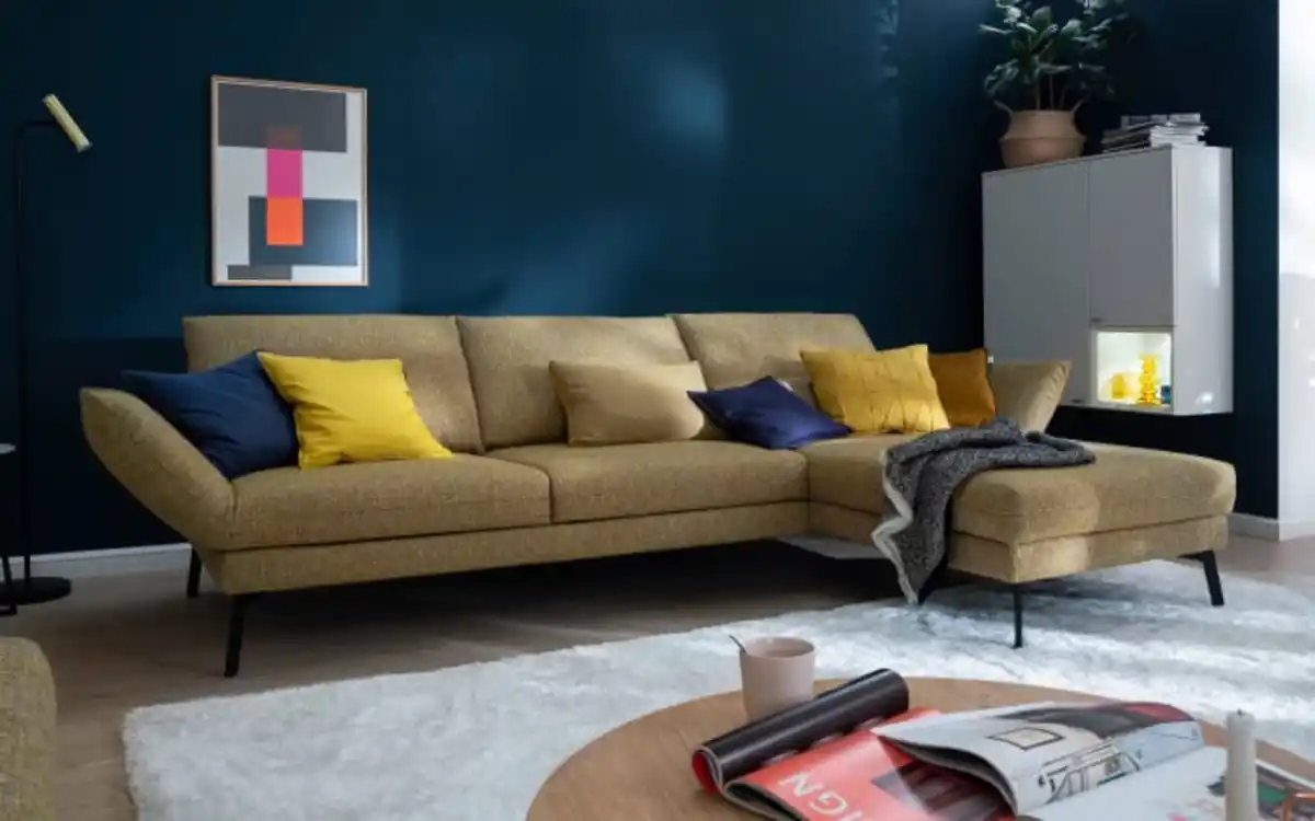 Bild 1 von Wohnlandschaft Spin, gelb, inkl. Funktionen