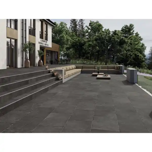 Bild 3 von Terrassenplatte »London«, graphite, 59,5 x 90 x 2 cm, Keramik