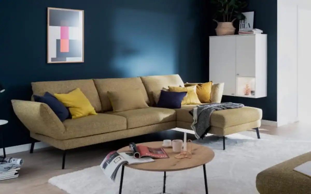 Bild 2 von Wohnlandschaft Spin, gelb, inkl. Funktionen