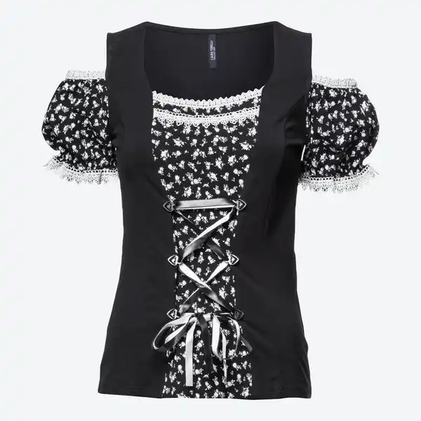 Bild 3 von Damen-Trachten Blusenshirt mit Schnürband