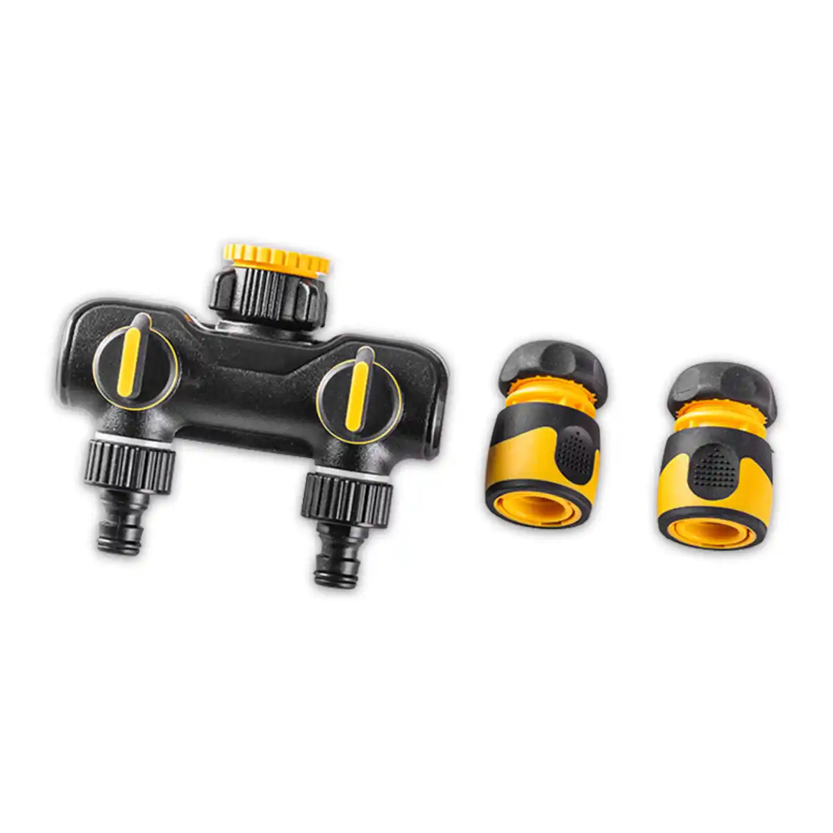 Bild 1 von Powertec Garden 2-Wege-Verteiler und Adapter-Set 3-tlg