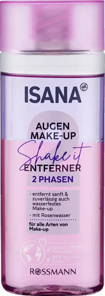 Bild 1 von ISANA Augen Make-Up Entferner 2 Phasen Shake it, 100 ml