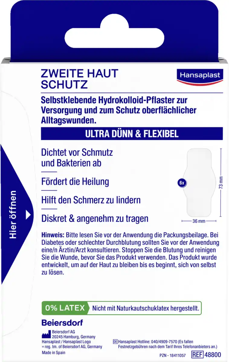 Bild 4 von Hansaplast Zweite Haut Schutz Pflaster