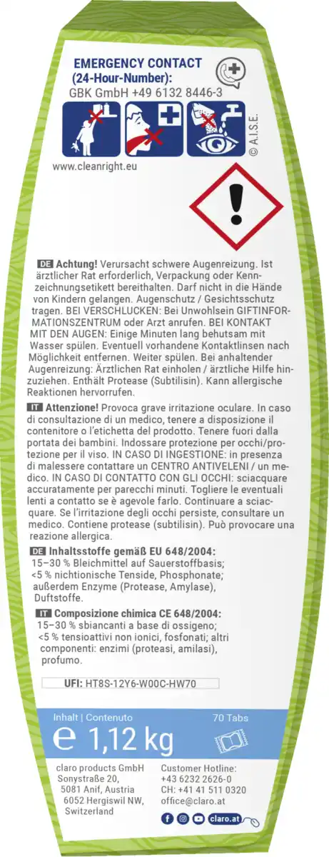 Bild 2 von claro Classic Geschirrspültabs