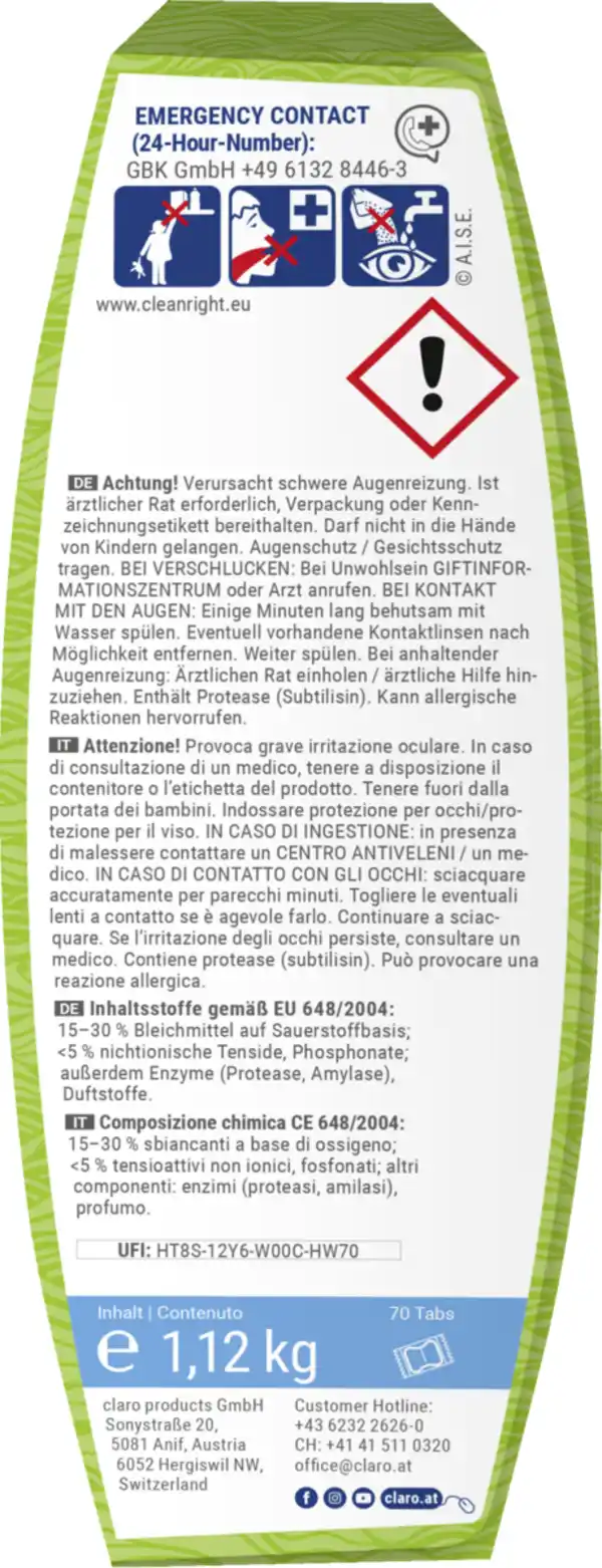 Bild 2 von claro Classic Geschirrspültabs