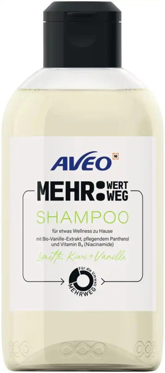 Bild 1 von AVEO Mehrweg Shampoo Limette, Kiwi&Vanille, 300 ml