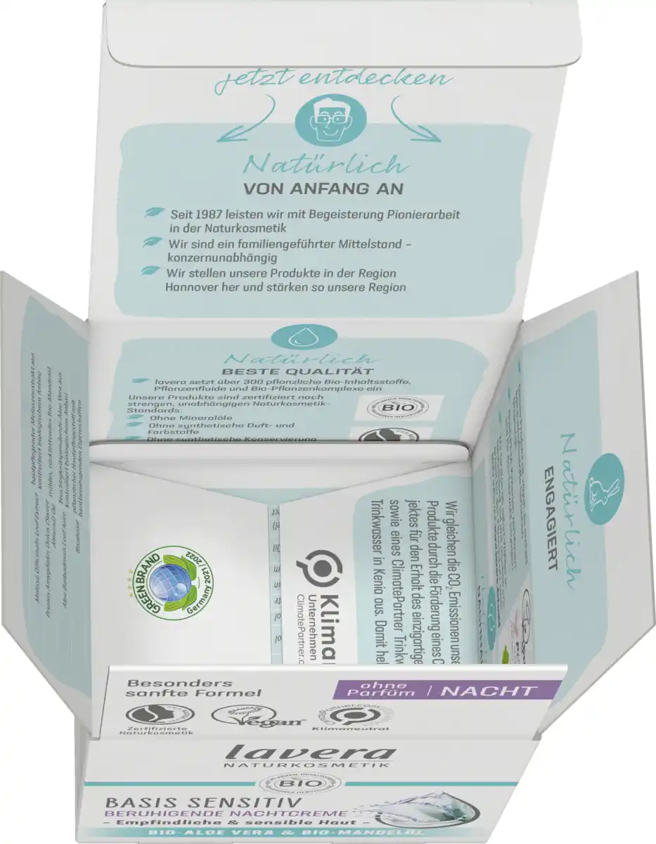Bild 3 von lavera basis sensitiv Beruhigende Nachtcreme, 50 ml
