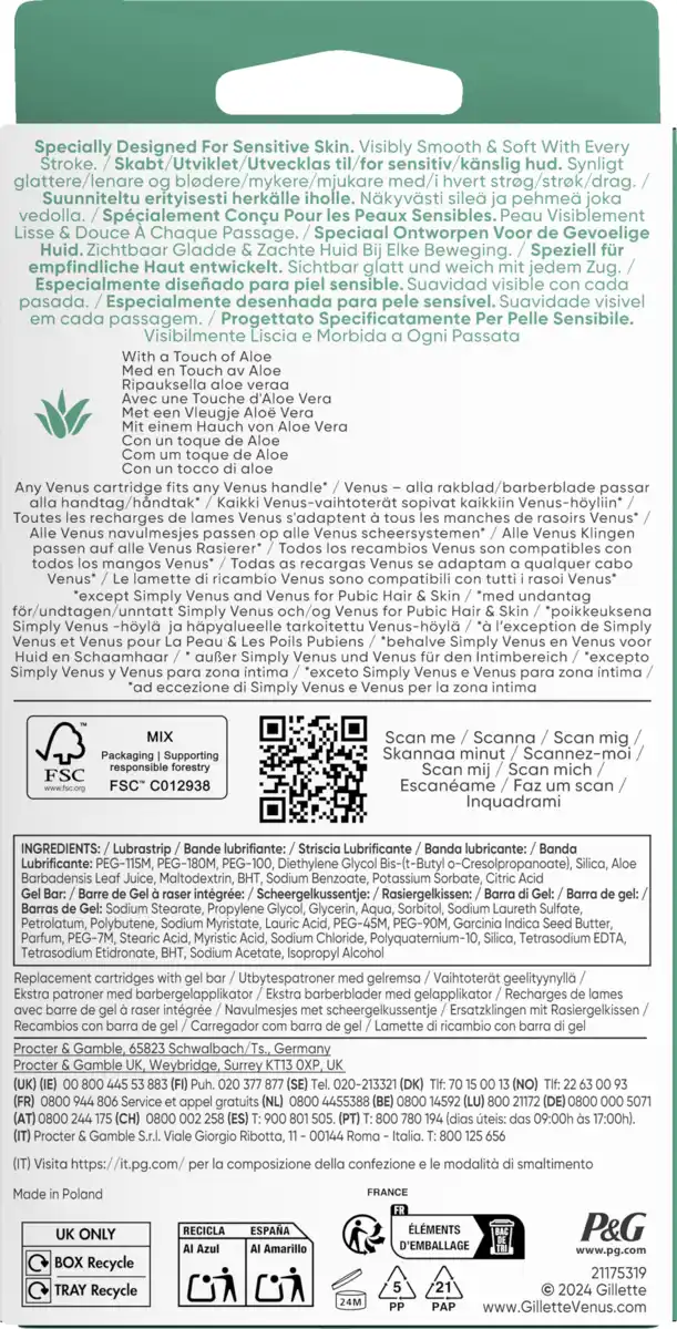 Bild 2 von Gillette Venus Pro Comfortglide Sensitive Rasierklingen Big Pack