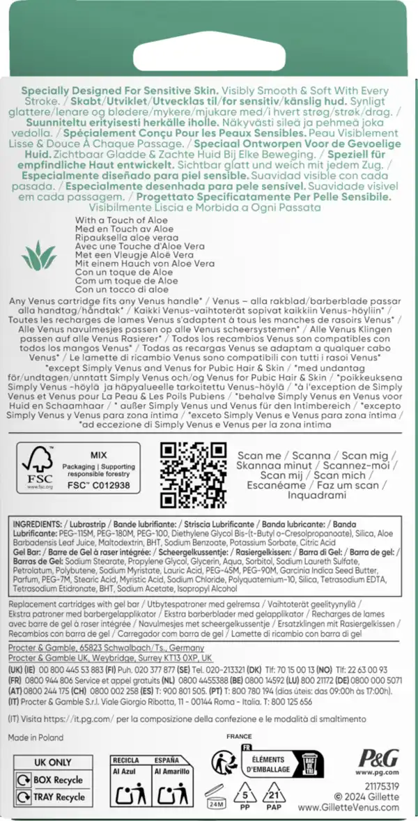 Bild 2 von Gillette Venus Pro Comfortglide Sensitive Rasierklingen Big Pack