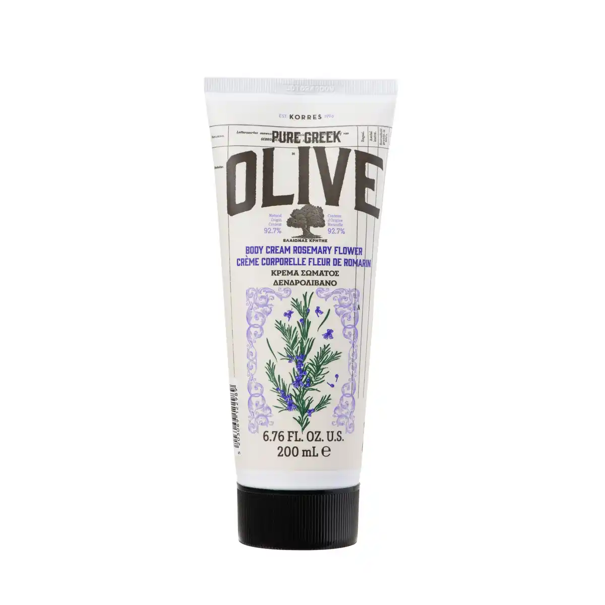 Bild 1 von KORRES Pure Greek Olive Rosemary Flower Körpercreme, 200 ml