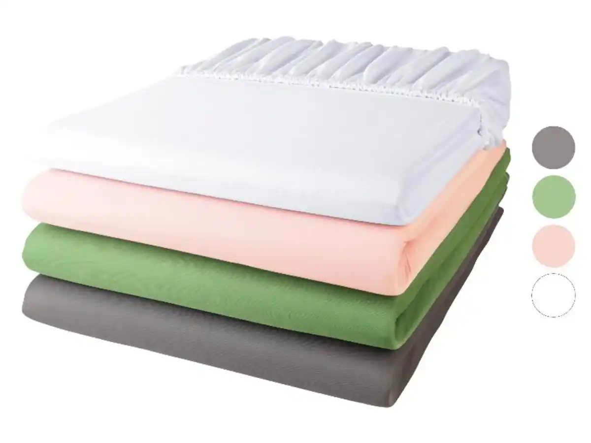 Bild 1 von LIVARNO home Mikrofaser-Jersey-Spannbettlaken, 90-100 x 200 cm