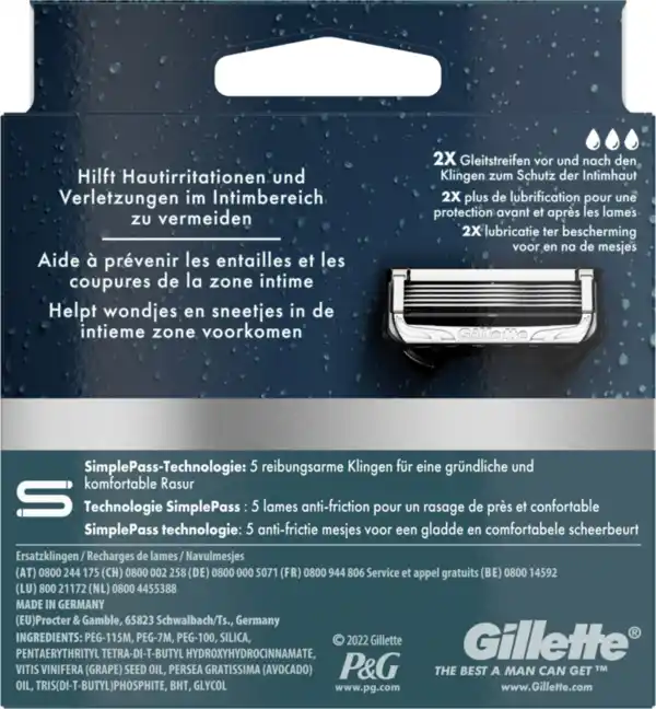 Bild 2 von Gillette Intimate Rasierklingen