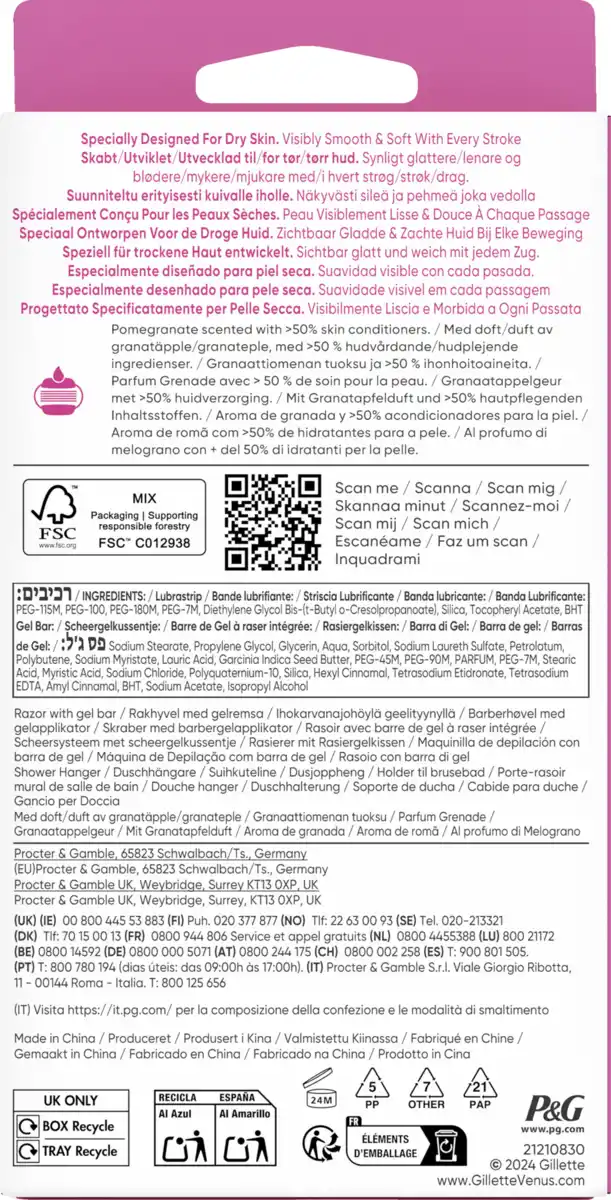 Bild 2 von Gillette Venus Rasierer Pro Comfortglide Tropical