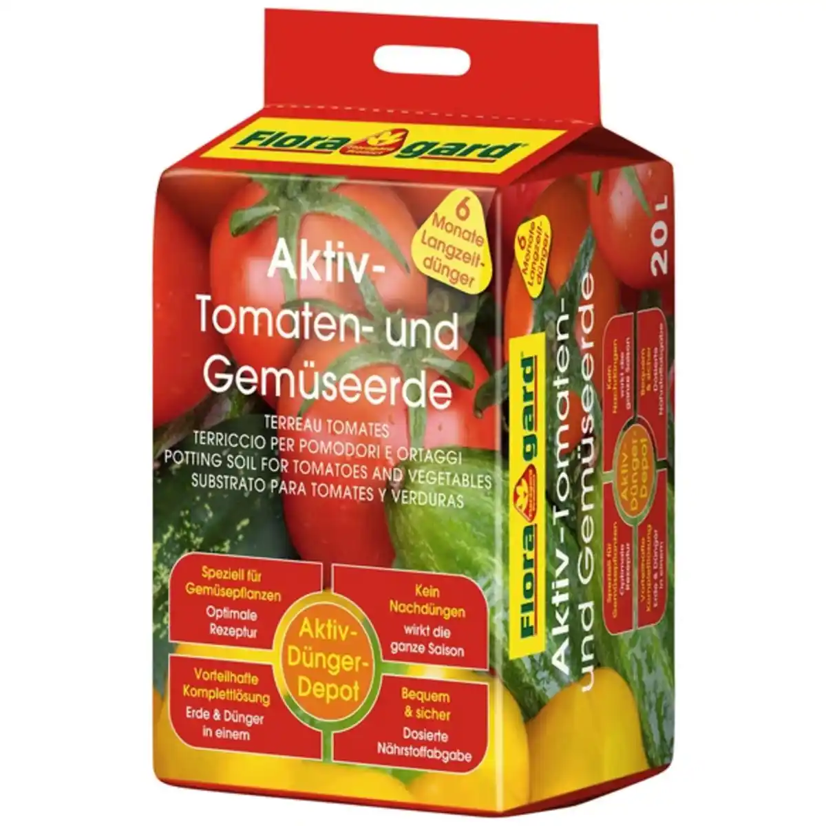 Bild 1 von Pflanzerde »Aktiv«, für Tomaten und Gemüse