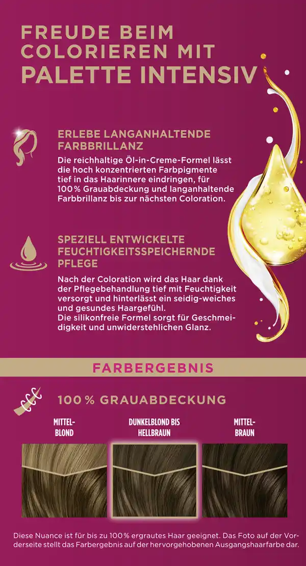 Bild 2 von Poly Palette Intensiv Creme Coloration 6-0600 Hellbraun